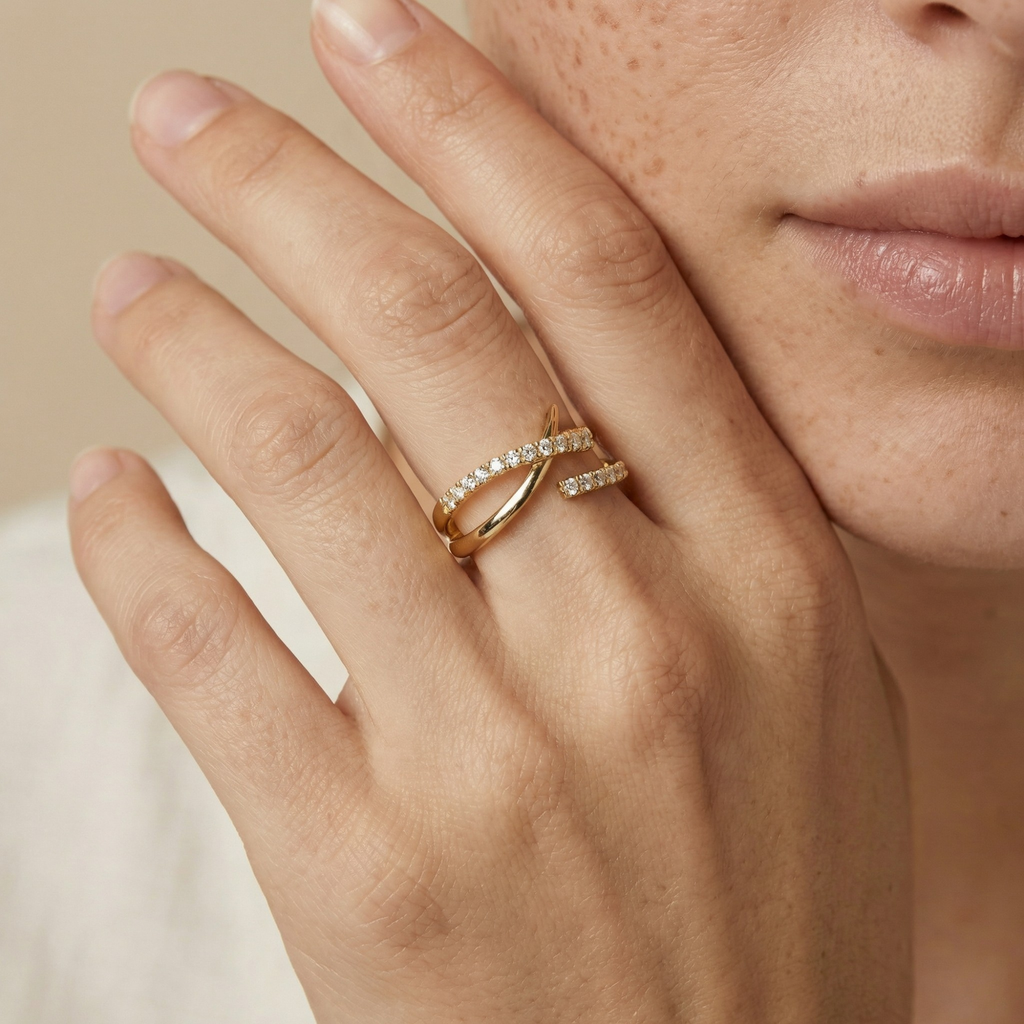 Triple line ring ￼