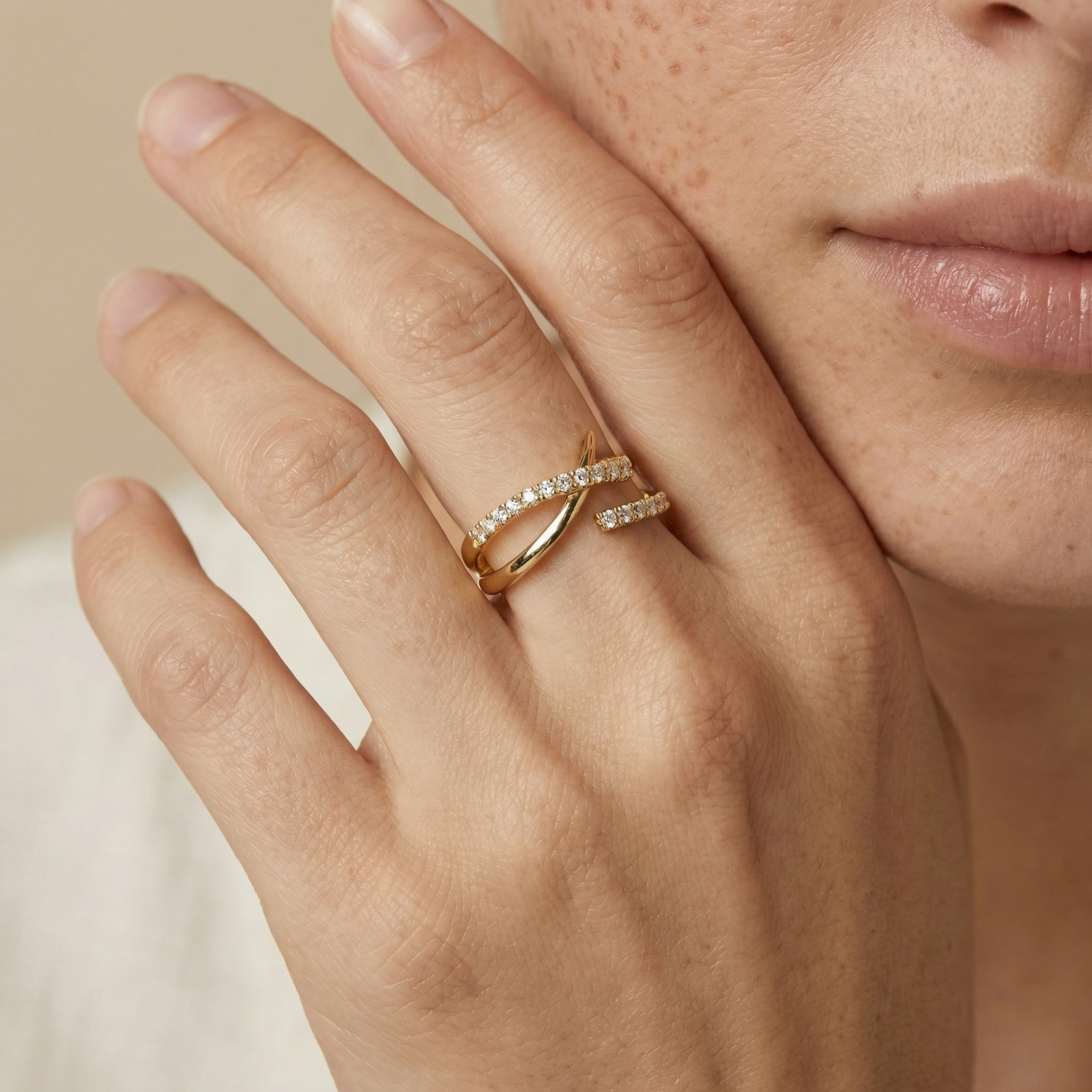 Triple line ring ￼