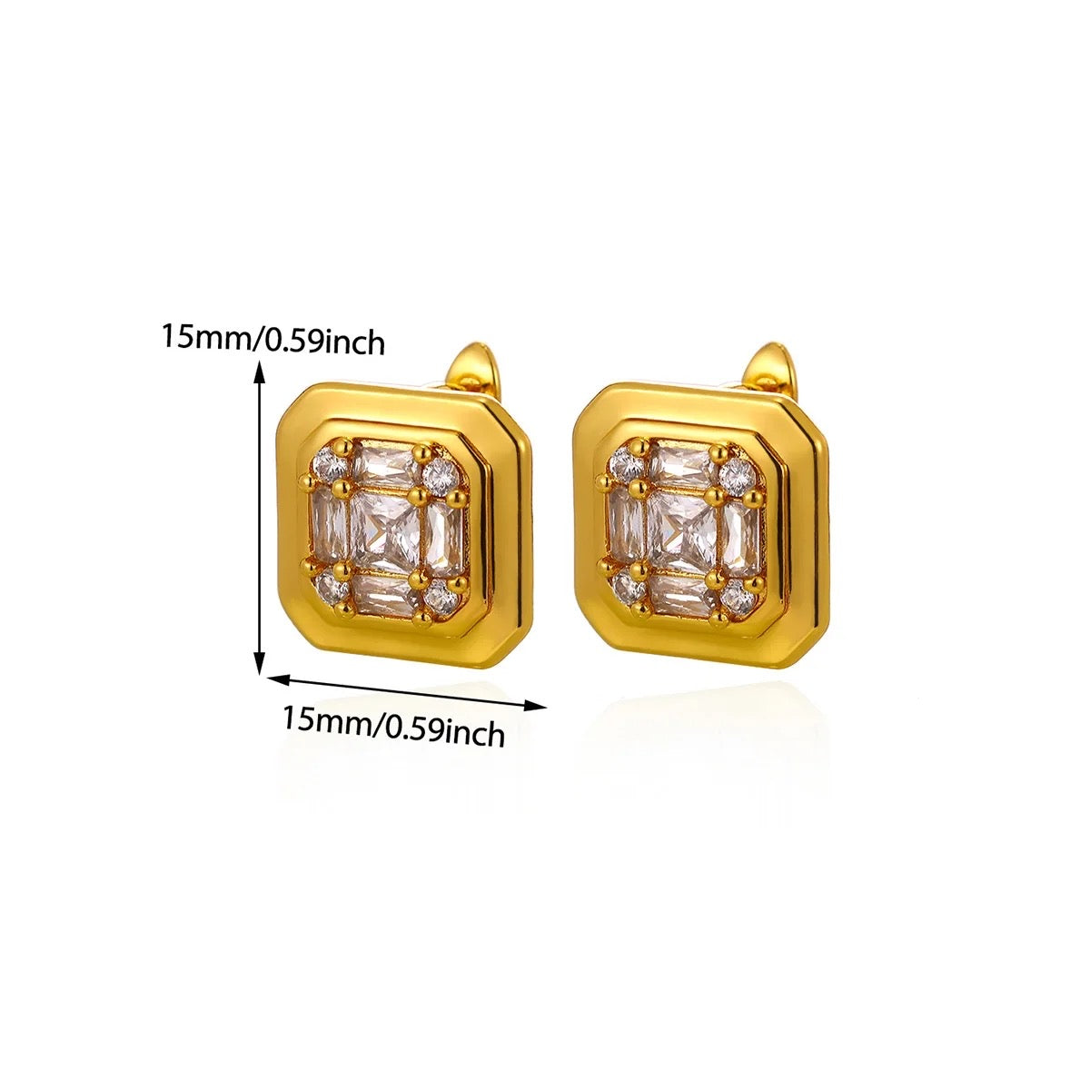 Square earrings
