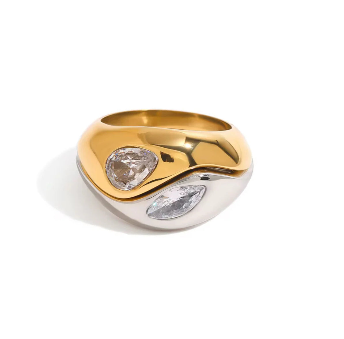 Two-Tone Spark Ring
