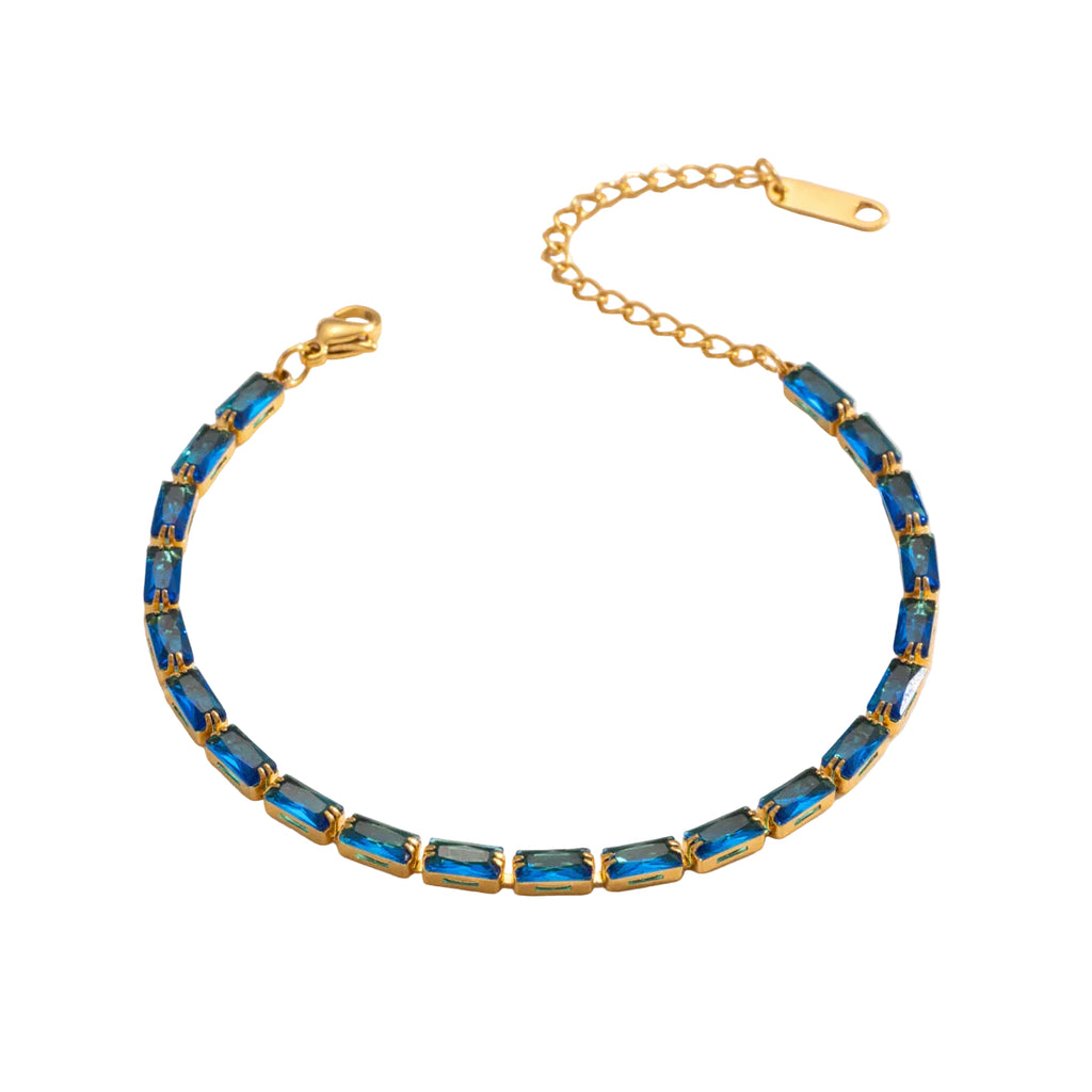 Blue Tennis Bracelet