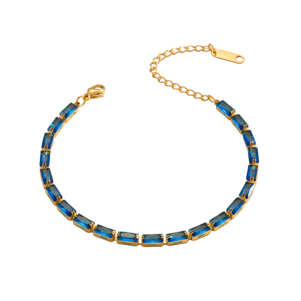 Blue Tennis Bracelet