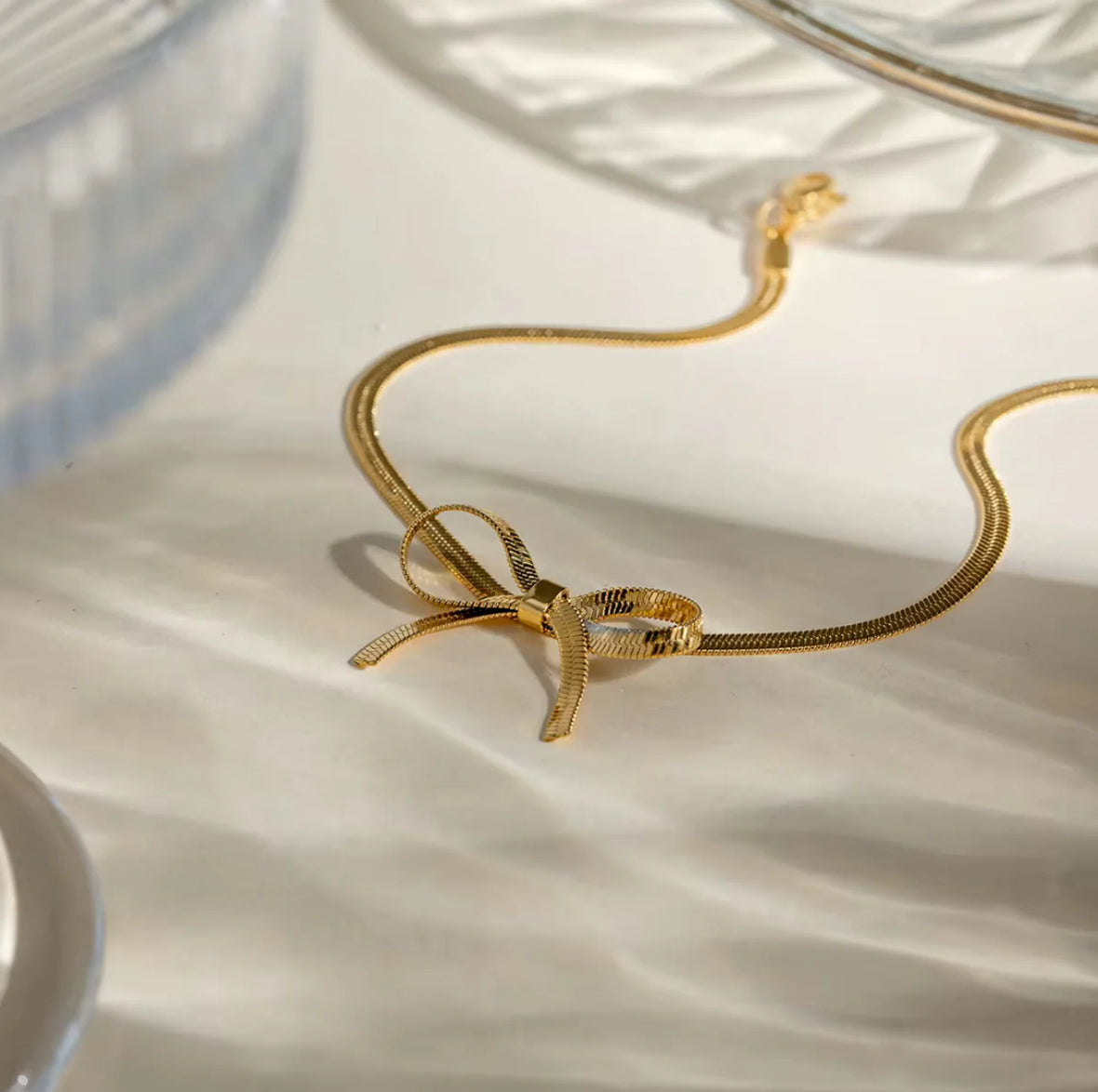 Golden Ribbon Choker