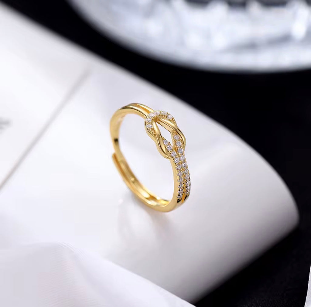 Angel Knot Gold Ring