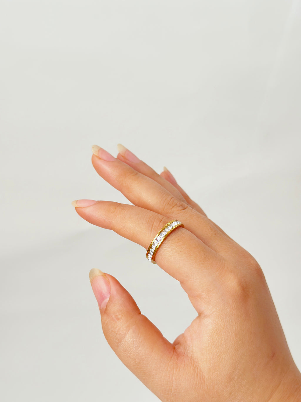 Cubic Zirconia Circle Ring